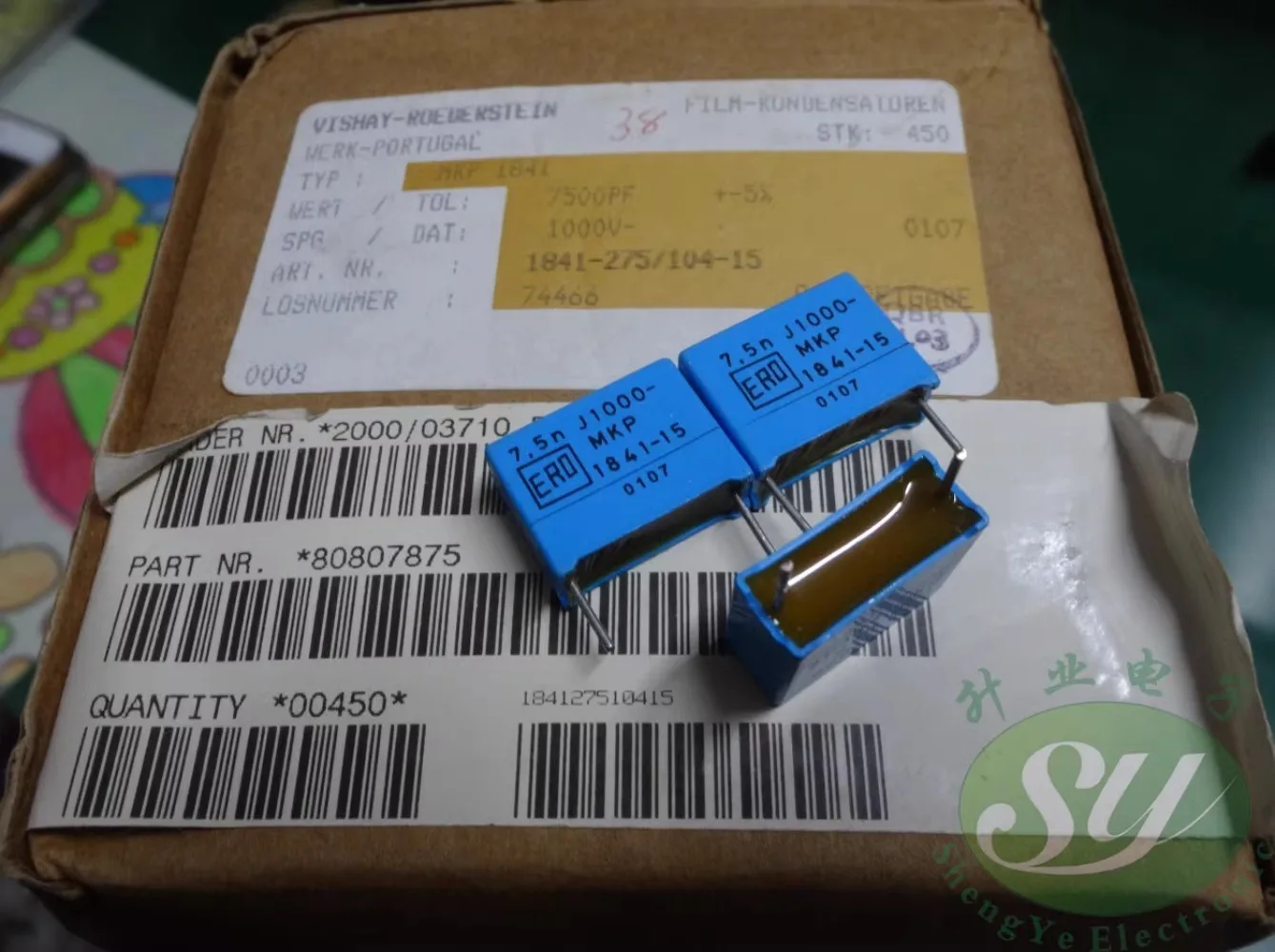 

10PCS ERO MKP1841 0.0075uf/1000v 7.5nf 7500pf 7n5 752 New film capacitor