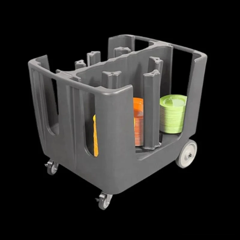 Mobile adjustment, stacking tray, disc car, buffet, hotel special movable disc car, multi-grid cover