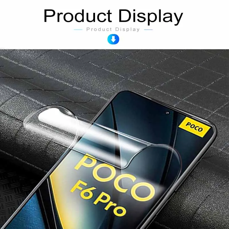 3PCS Front Screen Soft Hydrogel Film For Xiaomi Poco F6 Pro 5G Little F6Pro F6 F 6 Pro 2024 Smart Phone Protective Film Cover