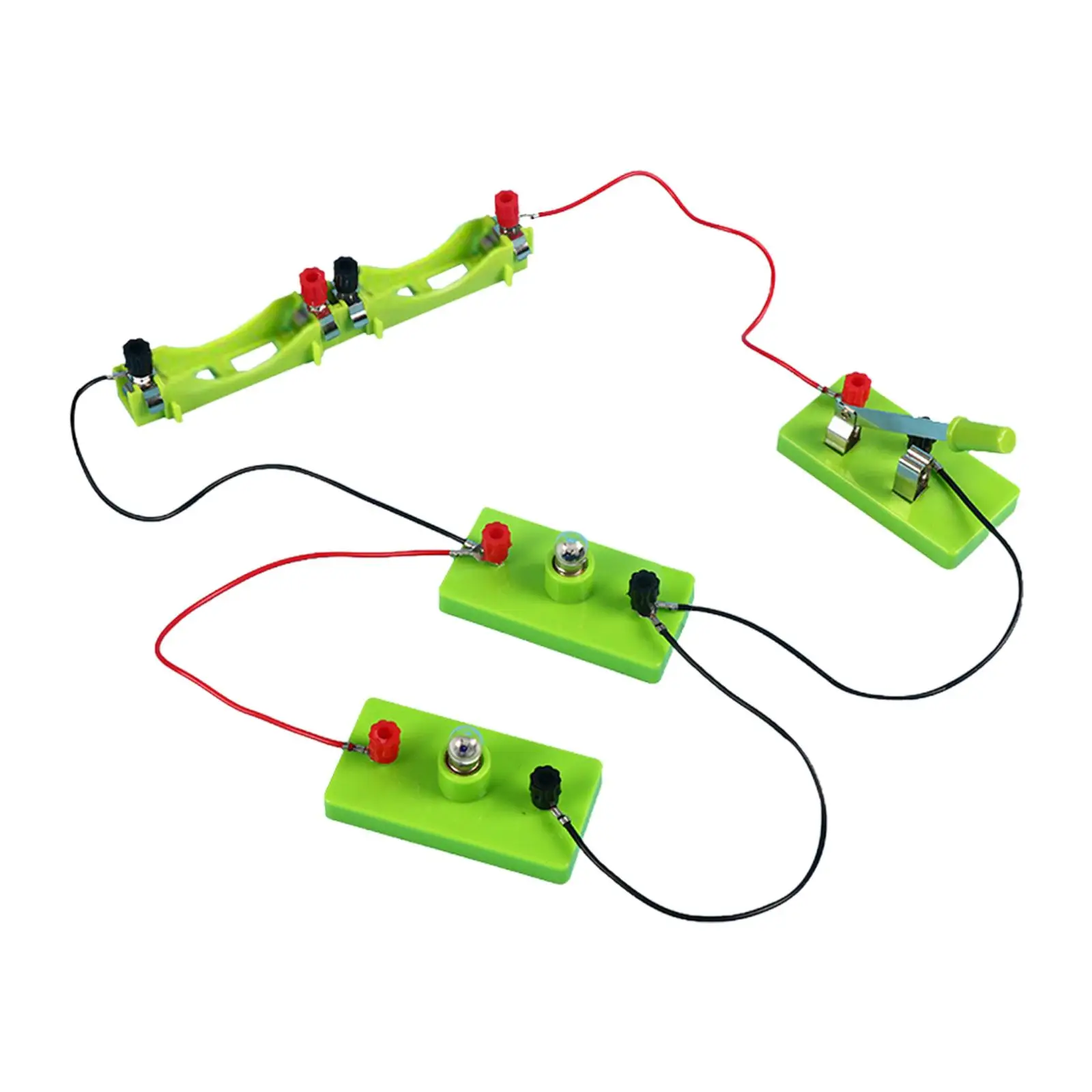 Electric Circuit Learning Kit for Children STEM Physics Science Starter Set with Small Bulbs Wires for Classroom Education