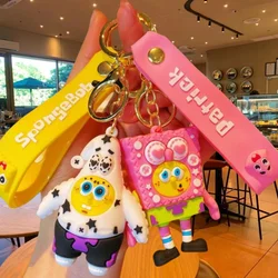 Kawaii  Anime Spongebobed Patrick Star Squidward Tentacles Krabs Boss metal Keychain Bagpack Pendant  Accessories holiday gift