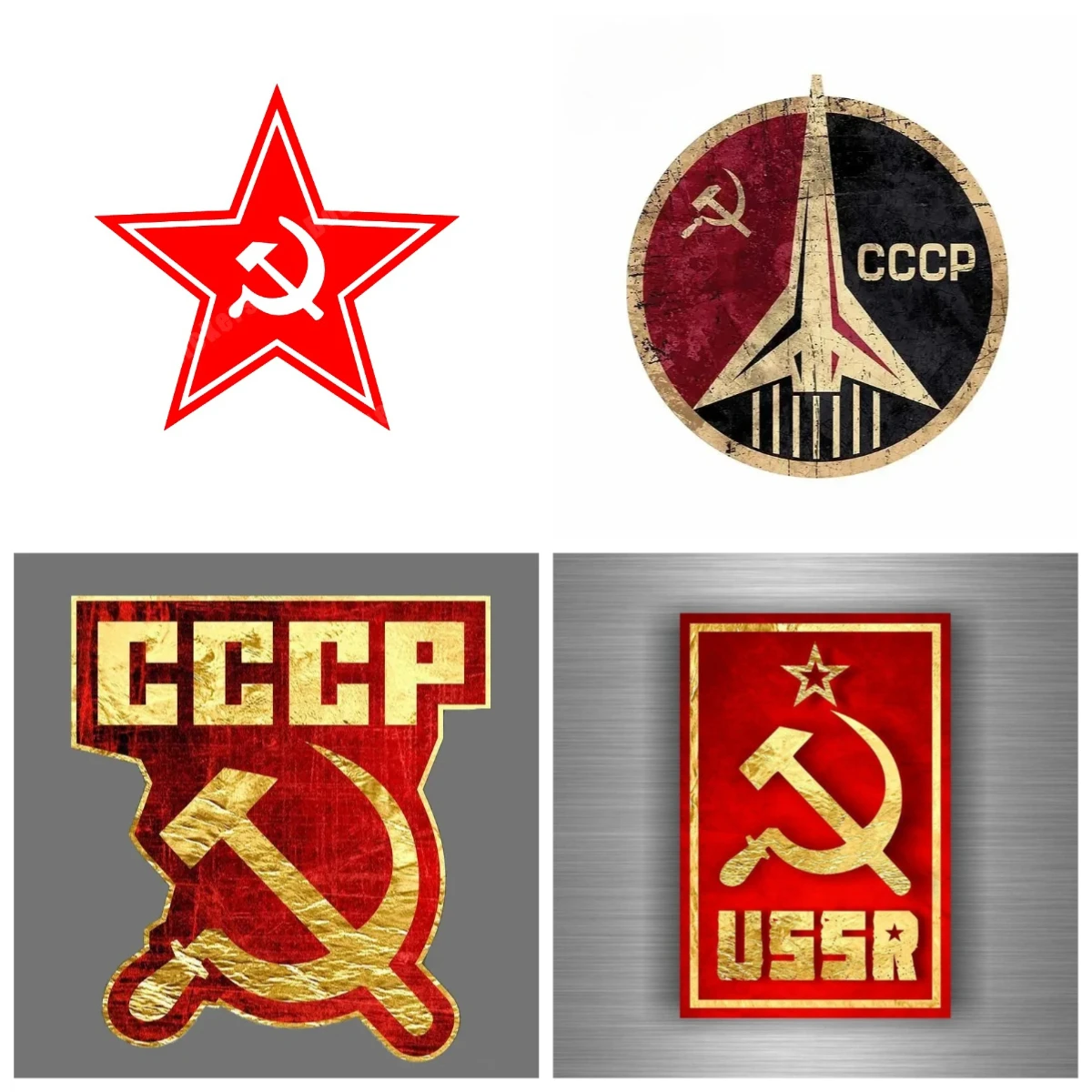 

Retro Soviet Victory Day Car Stickers - Waterproof Vinyl Decals for Motorcycle/Car/Wall - Vintage Military Design
