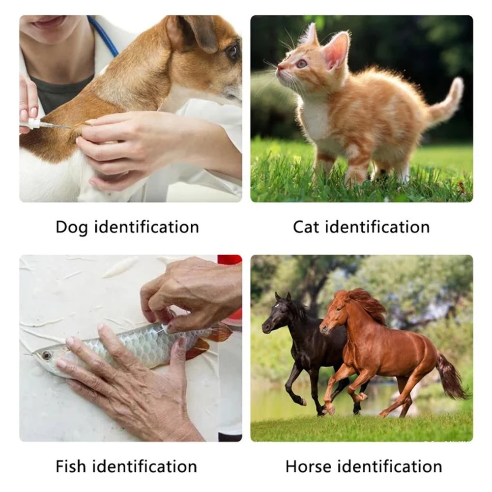 125kHz134.2khz Pet ID Scanner ISO11784/5 Animal Pet ID Reader Chip Transponder Handheld Digital Tag Microchip Scanner