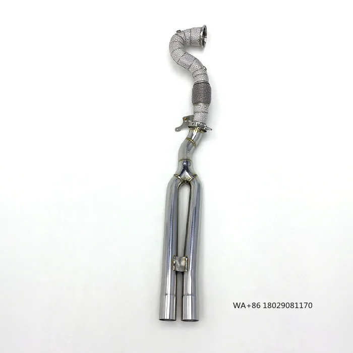 SD Stainless Steel Exhaust RS3 Downpipe 2017-2023 RS3 8Y 8V Sedan Sportback High-Flow Straight-through Heat-Insulating Nocat