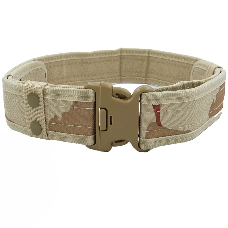 

New Style Men's Quick-Release Tactical Belt - Outdoor Camouflage Nylon Wide Waist Belt for Mountaineering, Hiking, Work, Fishing
