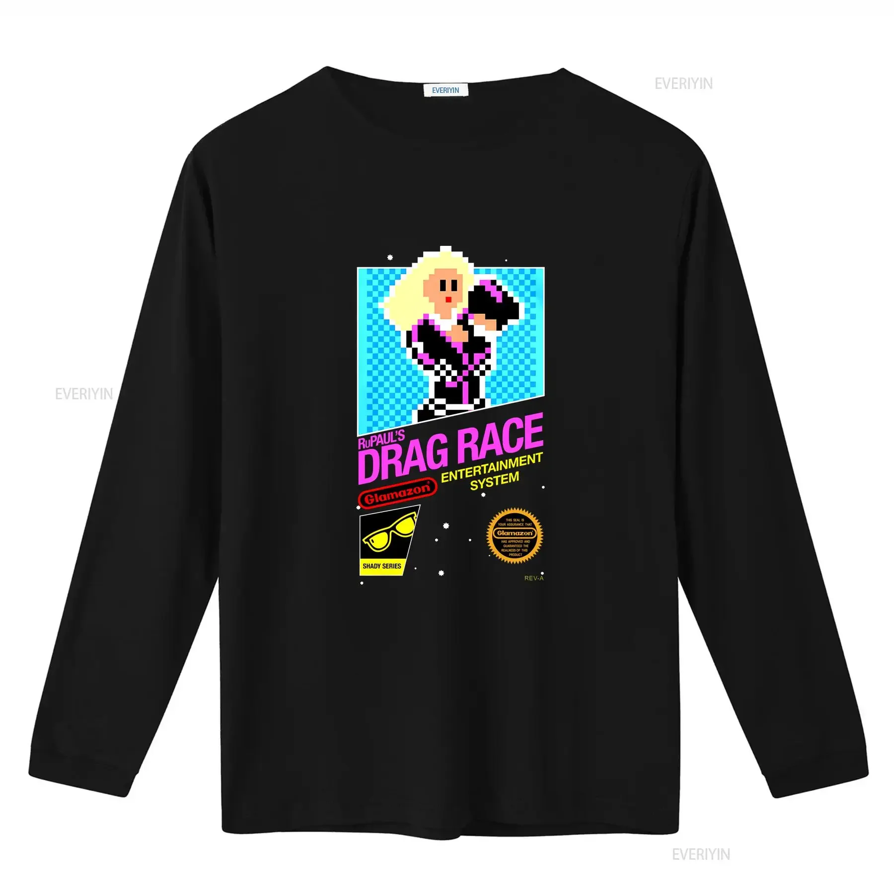 تي شيرت Rupaul S Drag Race 8 بت تي شيرت عتيق برسومات مغسولة ناعمة كاجوال للجنسين للارتداء اليومي ملابس خروج عصرية قابلة للتنفس