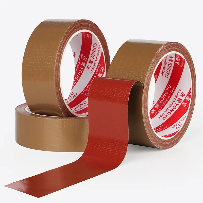 High adhesive strength cloth tape brown single-sided tape waterproof windproof thickened repair wear-resistant tape