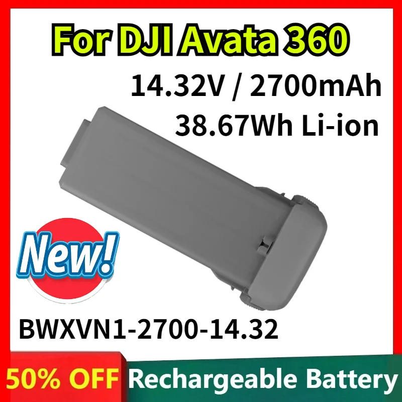 2700mAh Battery Compatible with DJI Avata 360 BWXVN1-2700-14.32 Intelligent Flight Spare Part 14.32V