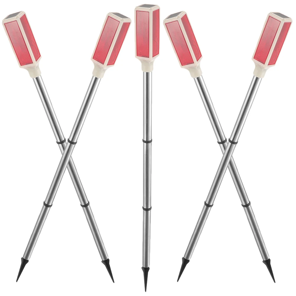 5 قطعة أضواء تحذيرية ستروب الشمسية مصابيح المتراس الشمسي القوية للبناء الكيميائية والحدائق السلامة المرورية على الطرق #6