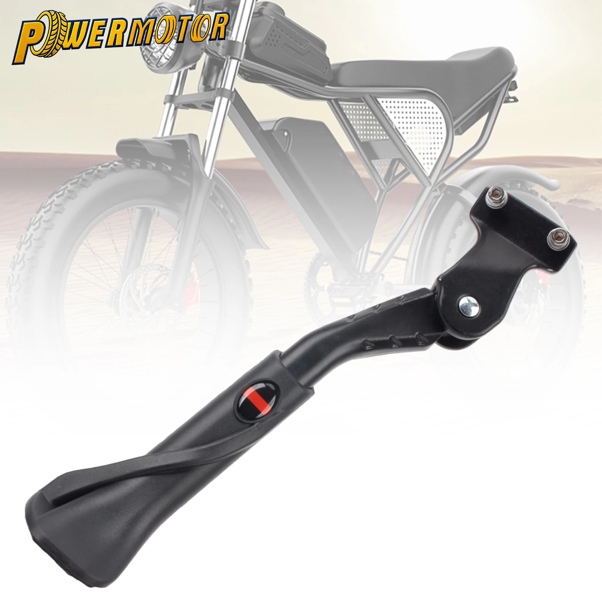 Motorcycle Side Stand Adjustable Aluminum Alloy Kickstand For Ridstar Q20 Electric Dirt Bike E-bike Parking Support Accessories