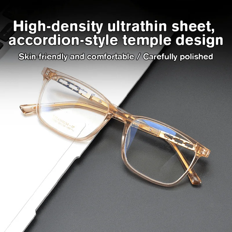 Men Lenses  Recipe Glasses Acetate Glasses Frame Prescription Super Quality Full Rim Eyeglasses Transparent Fashion Gafas Female
