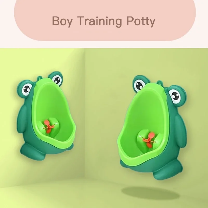 Cute Frog Potty Training Urinal Boy With Fun Aiming Target, Toilet Urinal Trainer, Children Stand Vertical Pee Infant Toddler