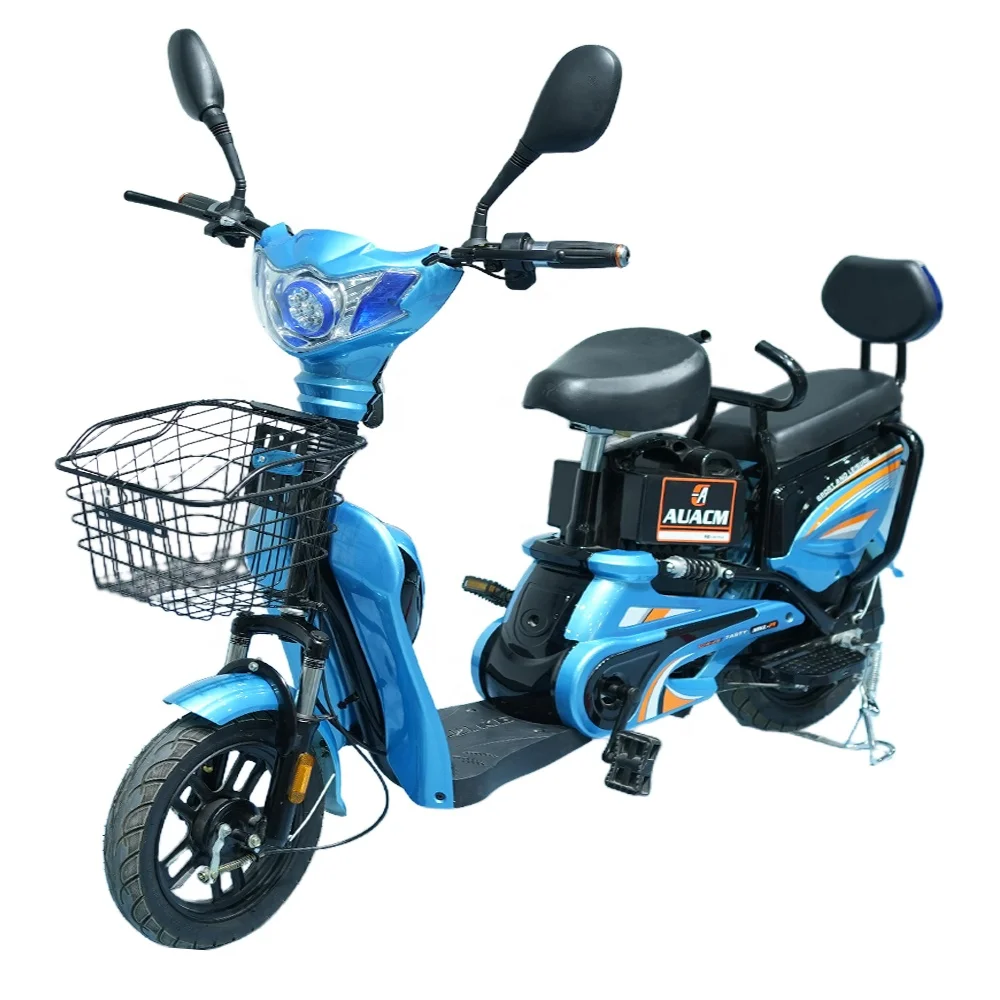 Two-Wheel Electric Bicycle with Rear Brushless Hub Motor Disc Brake System and Rear Suspension Directly From China