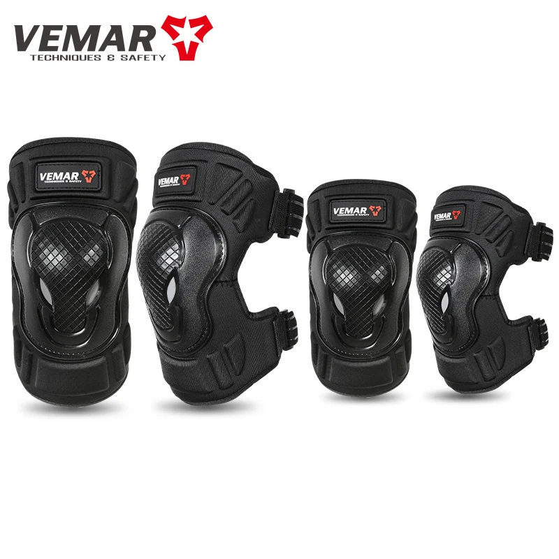 

4Pcs/Set VEMAR E-19+E-20 Knee and Elbow Protector Motorcycle Knee Brace Elbow Pads Men Riding Women Accesorios Motocross