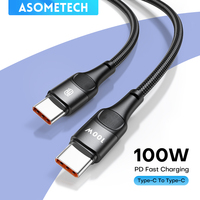 100W USB C Cable Fast Charging Charger USB C to Type-C PD Wire Cord For Macbook Samsung Xiaomi Redmi Quick Charge Cable 1M 2M 3M