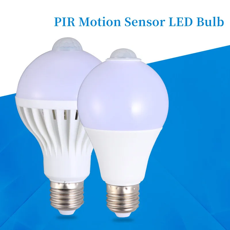 

Sensor Bulb LED PIR Motion Sensor Lamp Night Light E27 Light Sensor Bulb 15W 12W 9W 85-265V Auto ON OFF Move Sensitive Detector