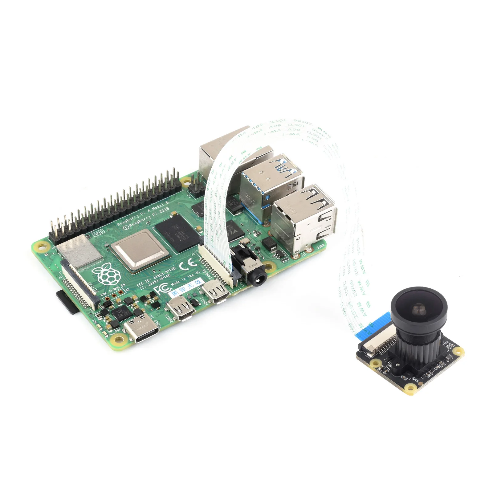 Módulo de câmera imx477 12.3mp, 160 graus, suporte de alta qualidade, nvidia jetson nano com cabo para raspberry pi
