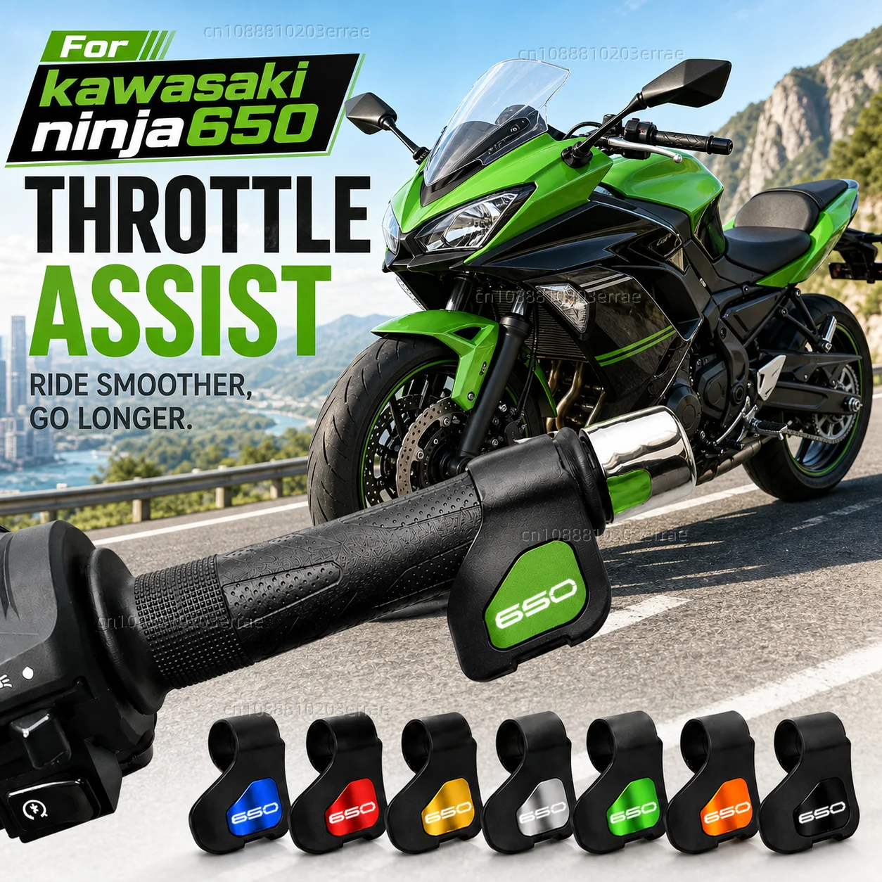 

For kawasaki ninja650 Z650 Z NINJA 650 650SE versys650 Motorcycle Throttle Assistant Clip Labor Saver Acceleration Labor-saving