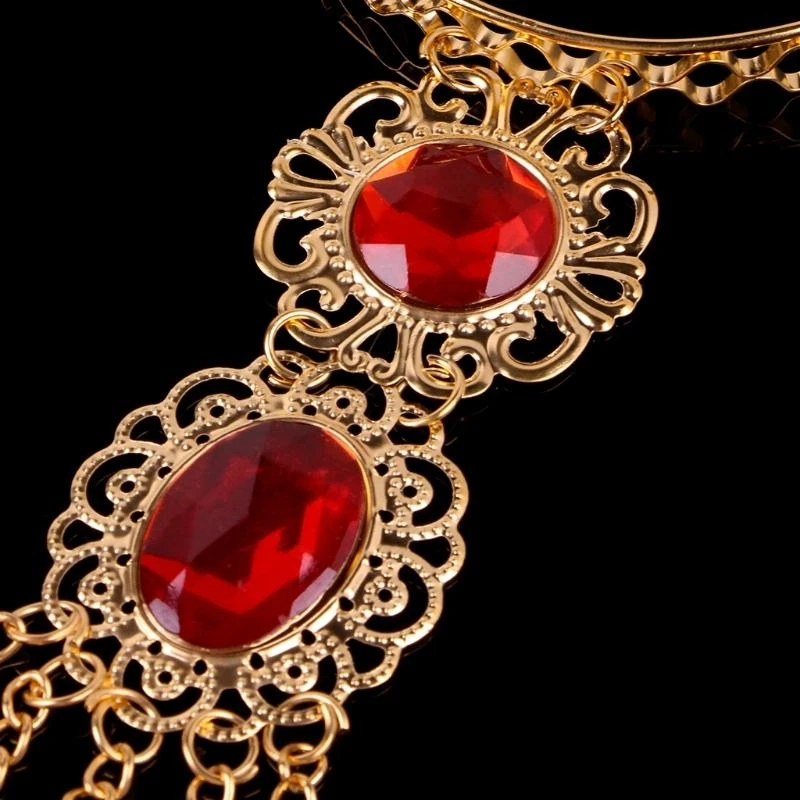 R1WE 1PC หญิงสาวหญิงเต้นเต้นนิ้วเต้นรำนิ้วไทยนิ้วไทยนิ้วทองเครื่องประดับทองคำขาว