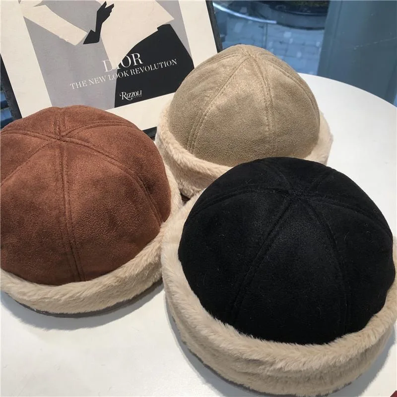 Berretti berretto per uomo donna Freeshipping cotone vintage Boina cappello accessori berretti lana autunno inverno caldo lusso pelliccia lanugine 0993