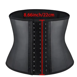 8.66 inch short torso Latex Waist Trainer Corset 9 Steel Bones Shapewear Body Shapers Women Corset Slimming Belt Waist Shaper