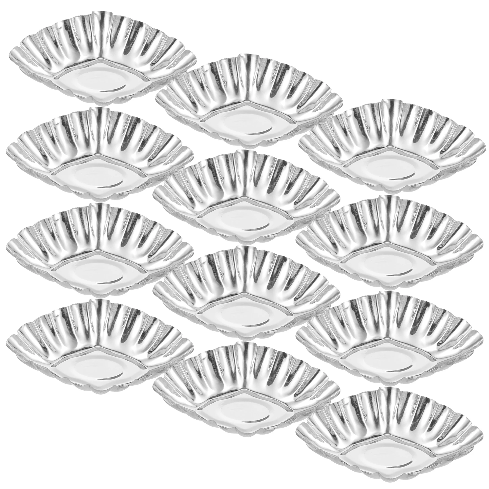 

20 Pcs Cake Cup Mold Stainless Steel Egg Tart Muffin Tins Baking Household Pudding Decorative Metal Multi Function Jelly