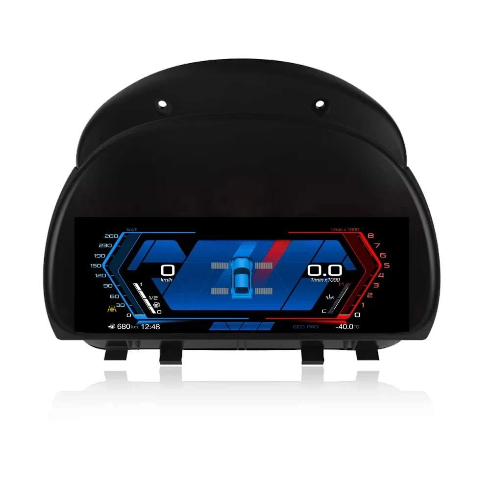 Upgrade LCD Digital Cluster Speedometer Instrument with Carplay New Auto Meter for BMW 3 Series E90 E91 E92 E93 2005-2011