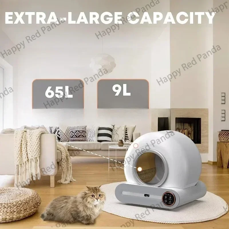 Automatic Cat Litter Box Intelligent App Control Self-Cleaning Cat Litter Box Cat Litter Box Electronic Pet Toilet Cat-Related