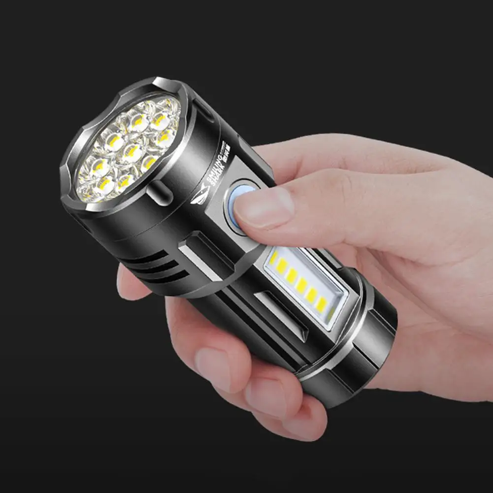 1 PC SMILINGSHARK LED Pocket Torch Light Super Bright 6Modes Flashlight USB Rechargeable Flashlight For Night Reading SD5393