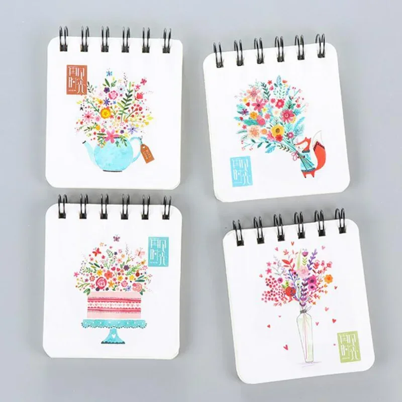 Kawaii Cute Spiral Daily Notebook Weekly Planner Mini Daily Notebook Day Plan Diary Notebook School Supplies Agenda