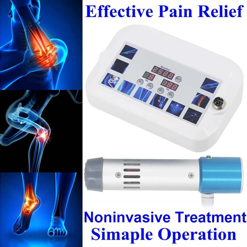 Shockwave Therapy Machine Lower Back Pain Relief Chiropractic Adjustment Tool 17Heads Fatigue Relax 300MJ Shock Wave