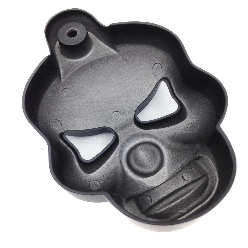 Motorcycle Parts Skull Horn Cover for Harley Davidson Big Twins V-Rods Stock Cowbell 1992-2022 BLACK