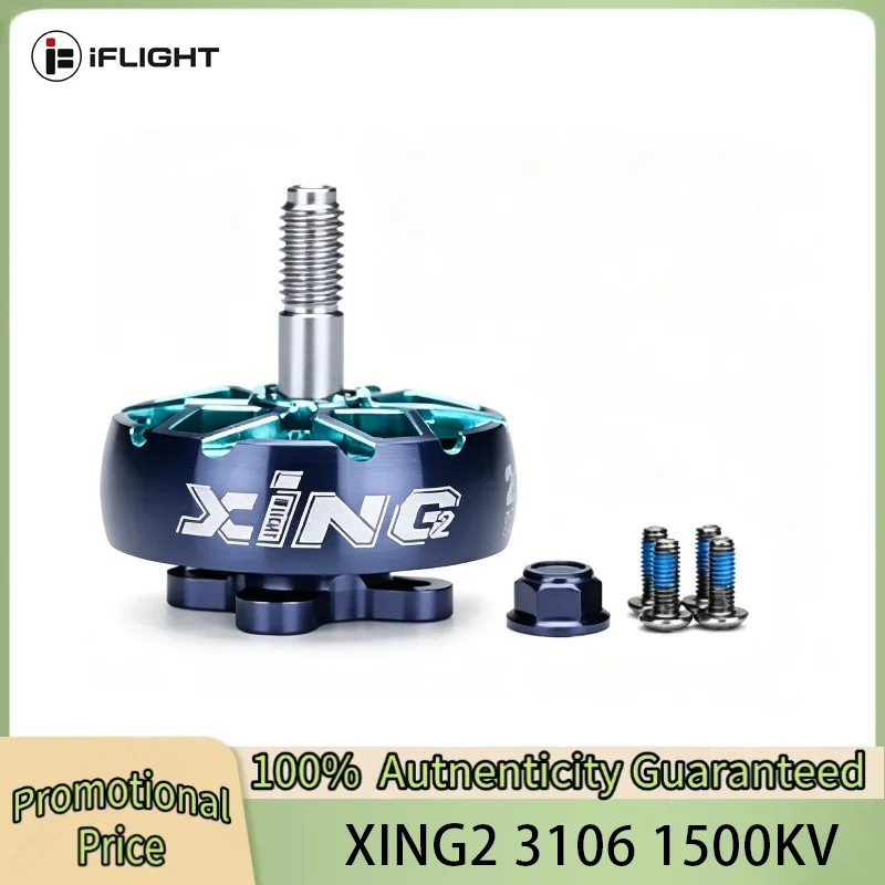 IFlight XING2 3106 1500KV/1200KV 4-6S FPV Unibell Motor W/ 5mm Titanium Alloy Shaft Compatible 7/8/9inch Propeller for FPV Drone
