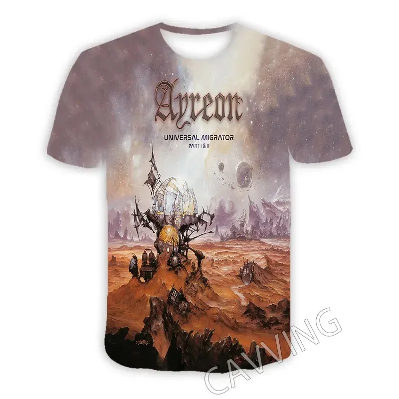 Ayreon Band 3D Printed  Casual T-shirts Hip Hop Tee Shirts Harajuku Styles Tops Fashion Clothing  for Women/men