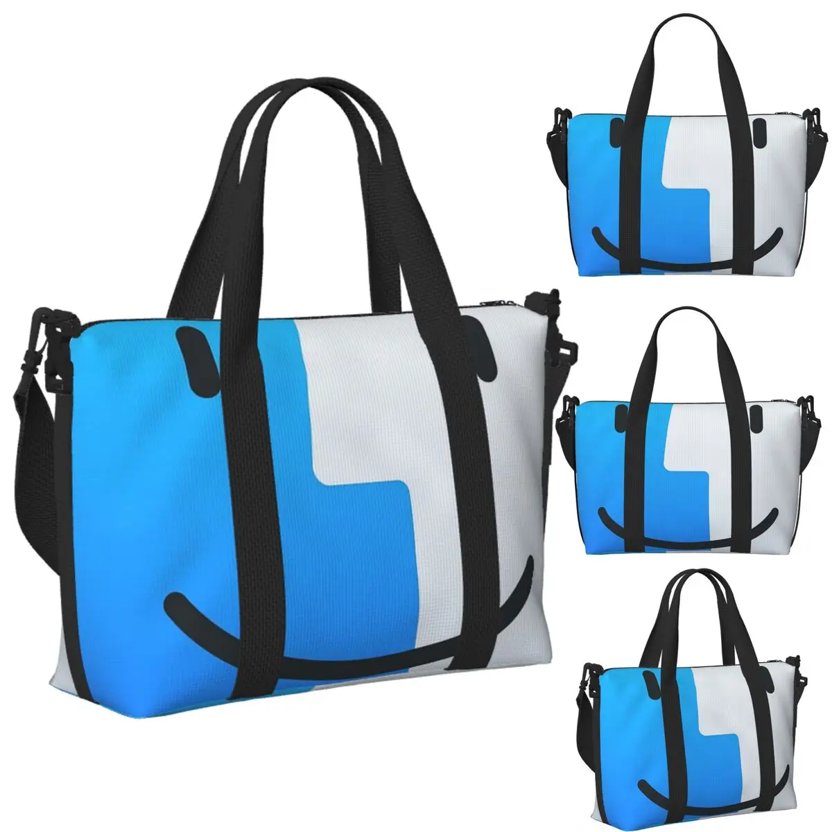 

Custom Finder Beach Travel Bag Large Capacity Tote Bags for Gym Sport Women Shopping Duffle Shoulder Bag