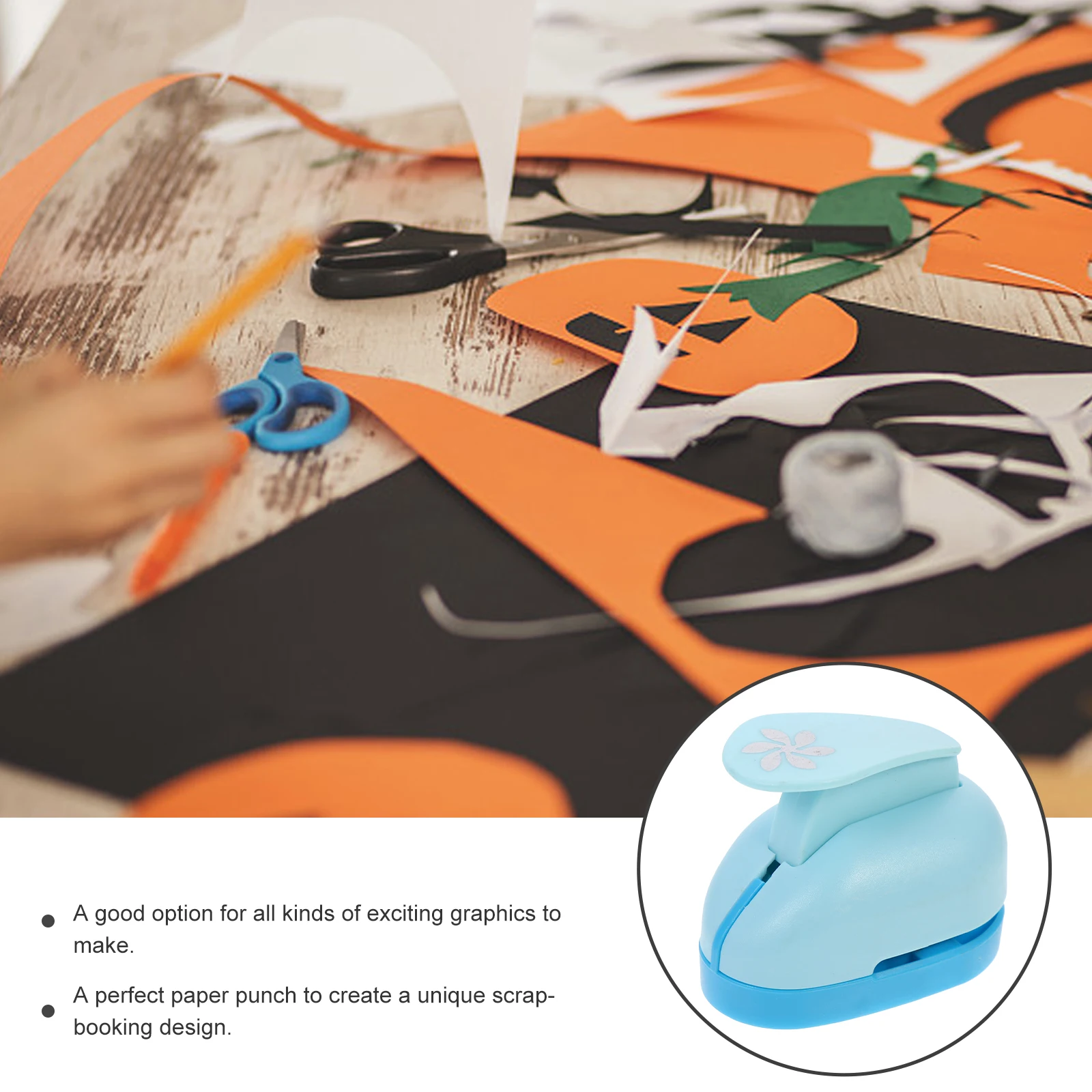 

Large Size Paper Punch for Crafts DIY Handmade Puncher Scrapbooking Hole Decorative Tool Plastic Child Project