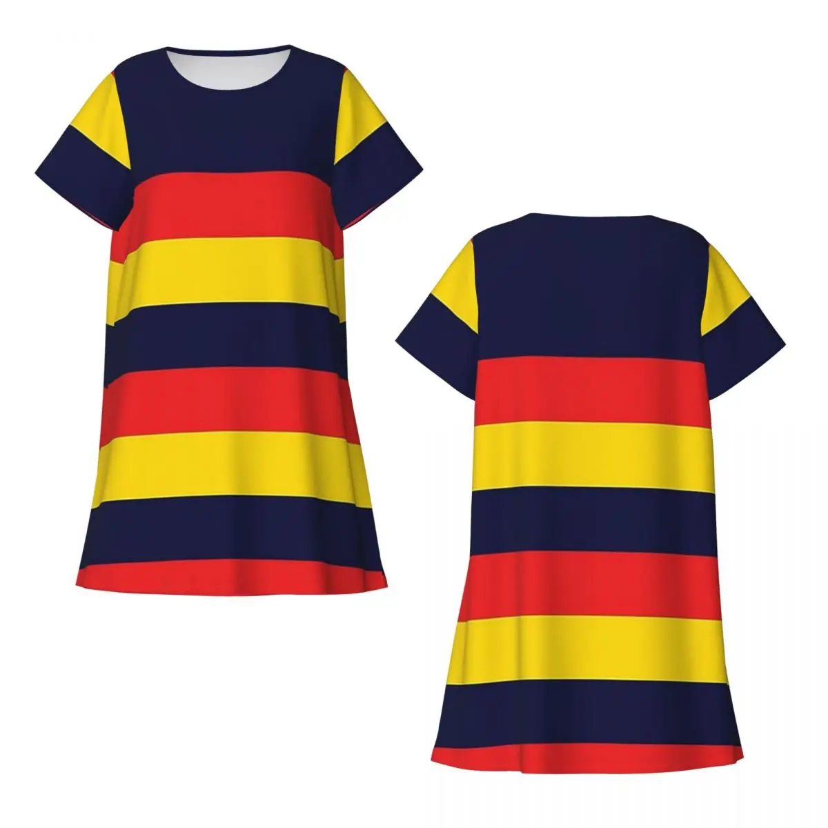 Custom Adelaide Crows Graphic Short Sleeves Nightdress For Sleeping Sleepshirts Women Short Sleeve Nightgowns Soft Pajama Dress