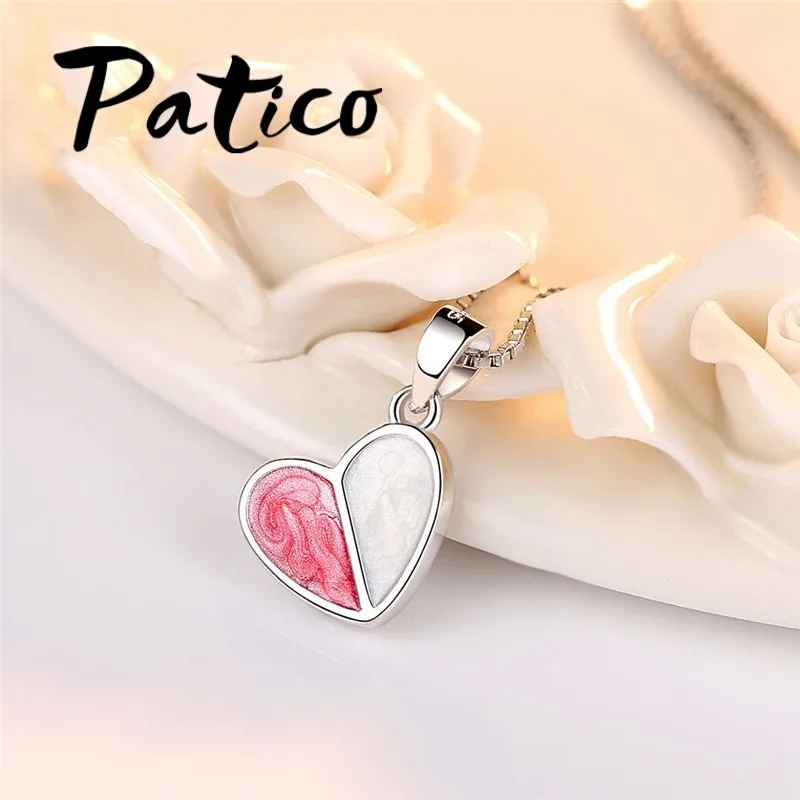 

Высококачественные ожерелья с подвеской в форме сердца для женщин, натуральное серебро 925 пробы, свадебные украшения, аксессуары, длинные ожерелья, оптовая продажа