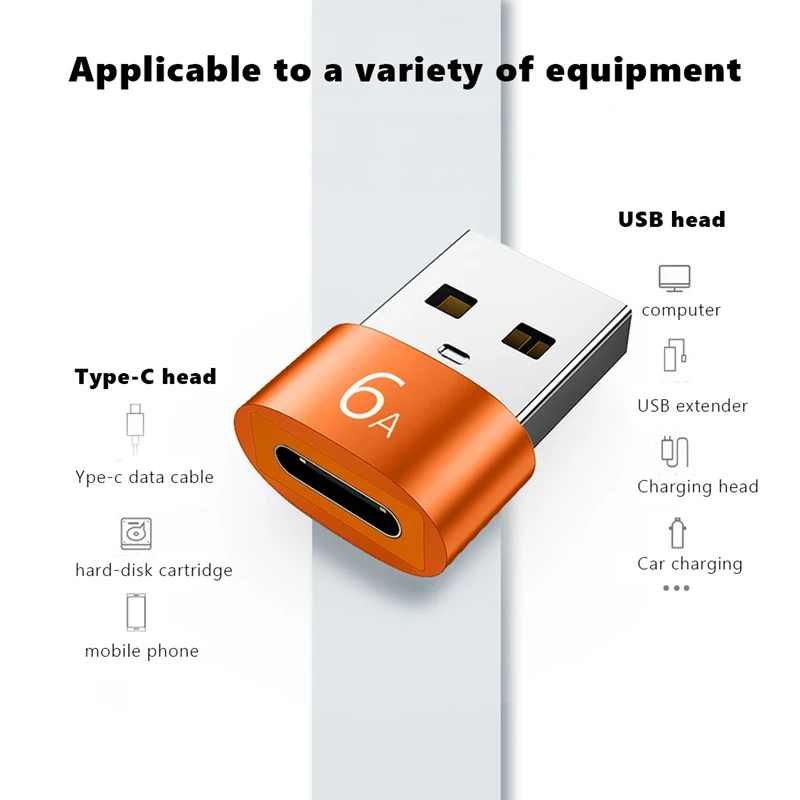 6A Type C To USB 3.0 OTG Adapter USB C Female To USB Male Converter For  Samsung Xiaomi Huawei