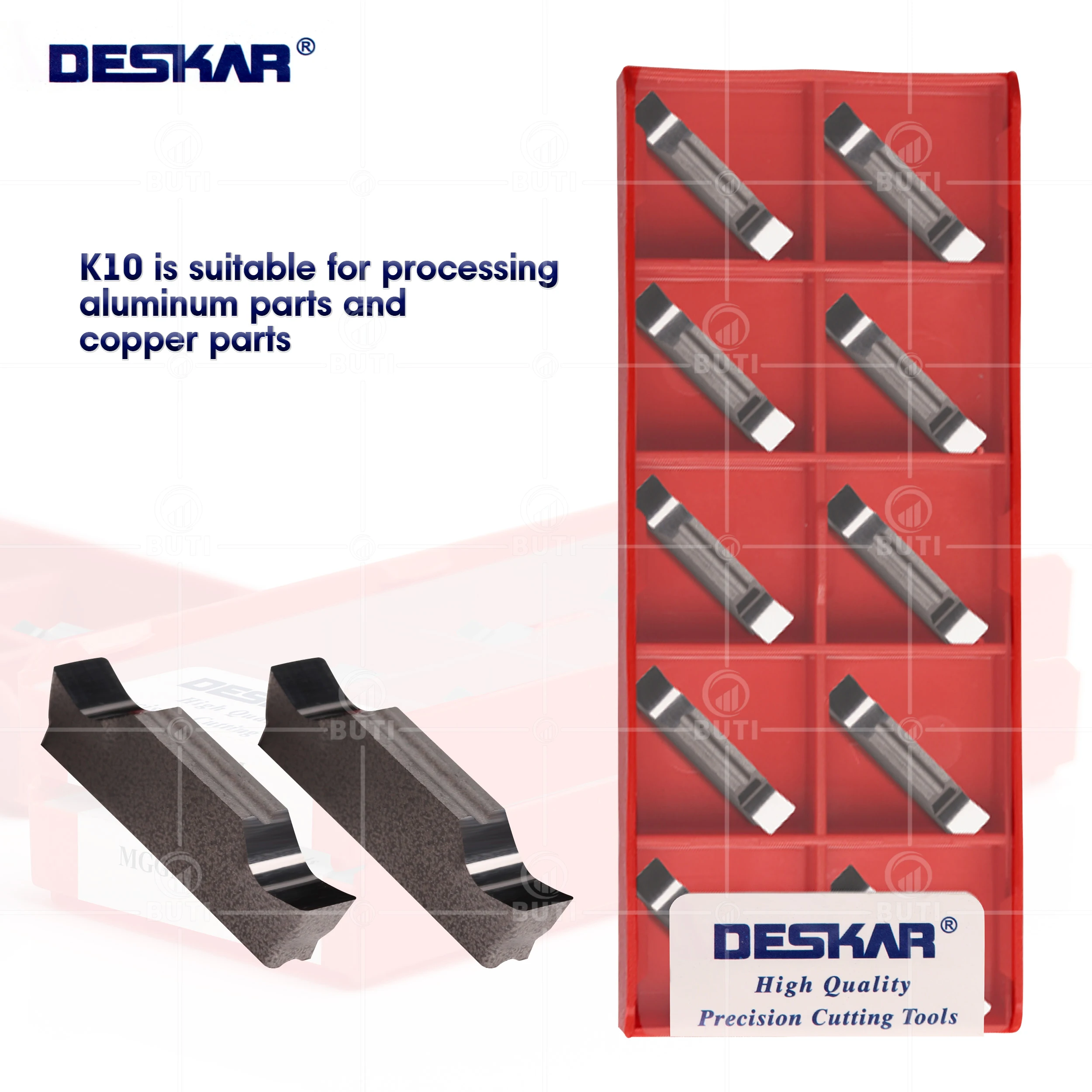 DESKAR 100% Oryginalne płytki do rowkowania MGGN150 200 250 300 400 500 JM K10 do obróbki numerycznej, narzędzia tokarskie do aluminium