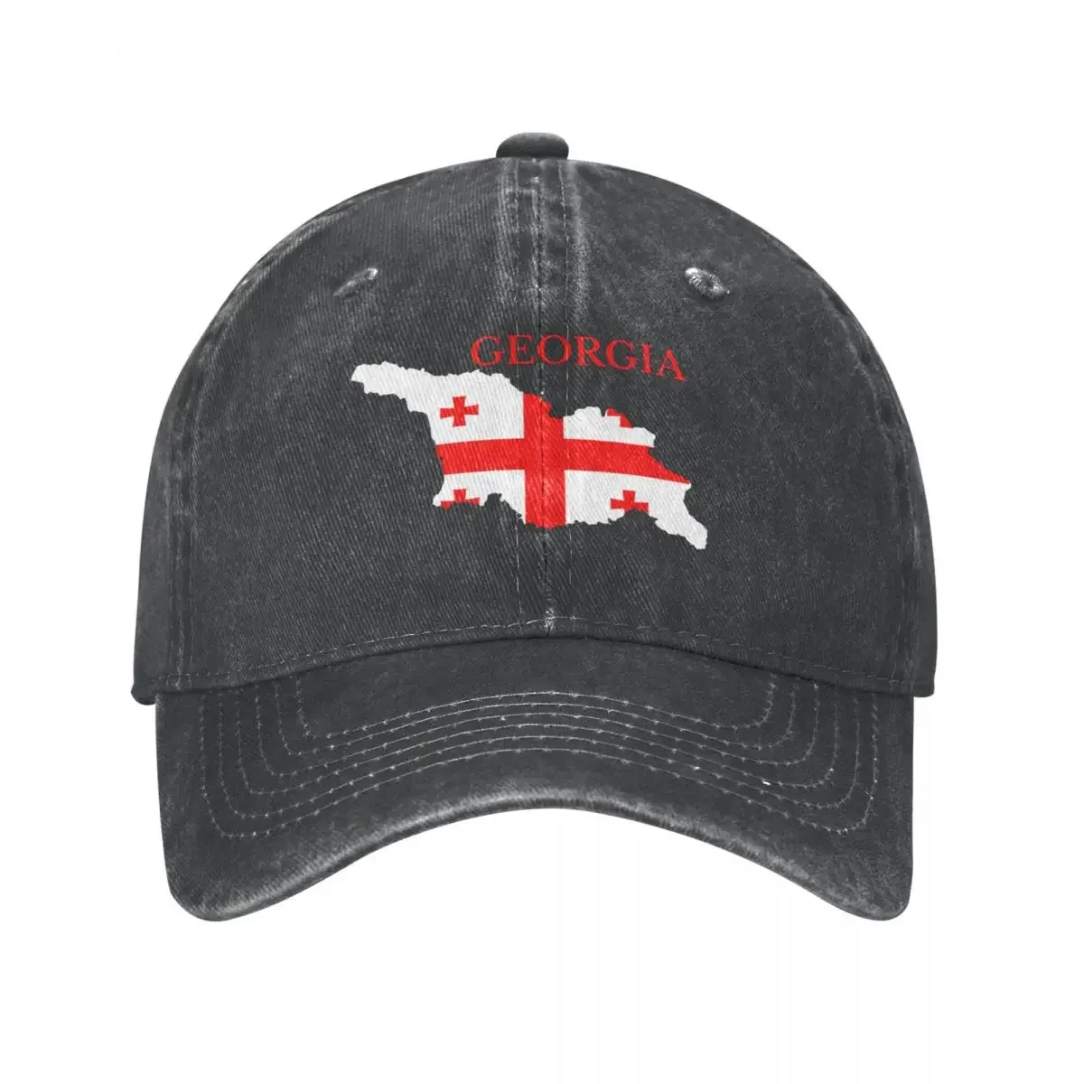 Georgia Country Wash Baseball Cap Map Flag Male Casual Trucker Hat Summer Stylish Skate High Quality Baseball Caps