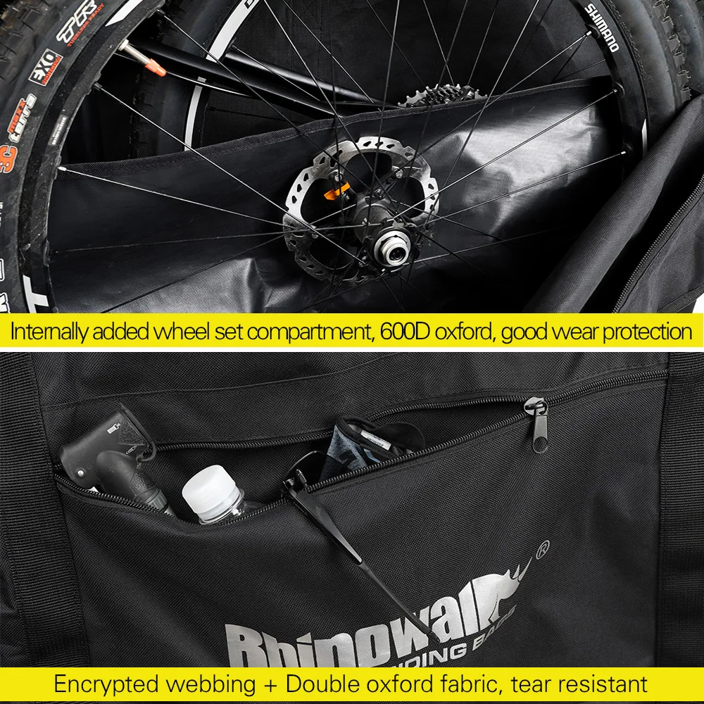 Rhinowalk Bicycle Carry Bag for 26-29 Inch Portable Cycling Bike Transport Case Travel Bycicle Accessories Storage Box For MTB