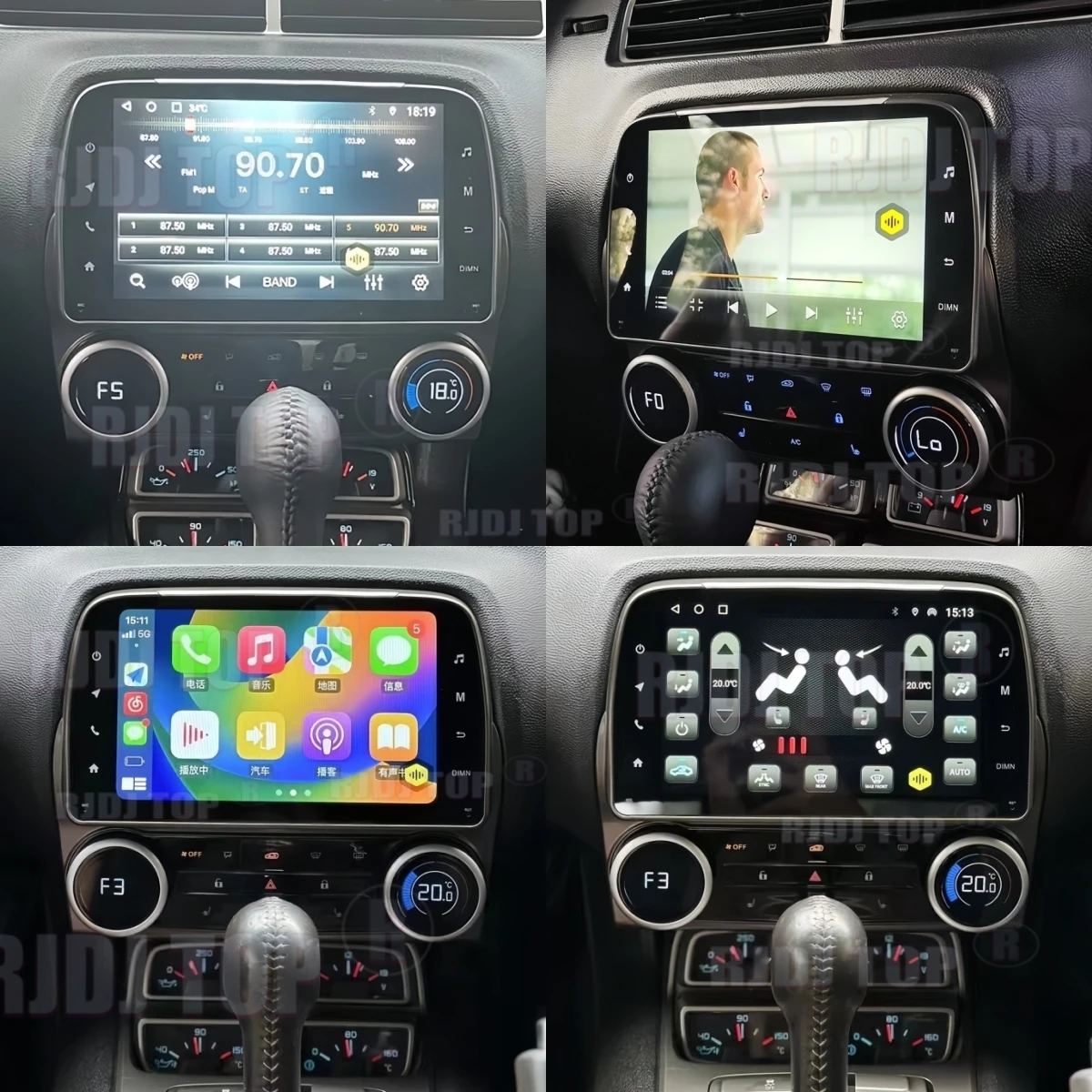 9inch Car Radio Android 14 CarPlay For Chevrolet Camaro 2010 2012 2013 2015 Multimedia Video Player GPS WIFI Stereo Head Unit