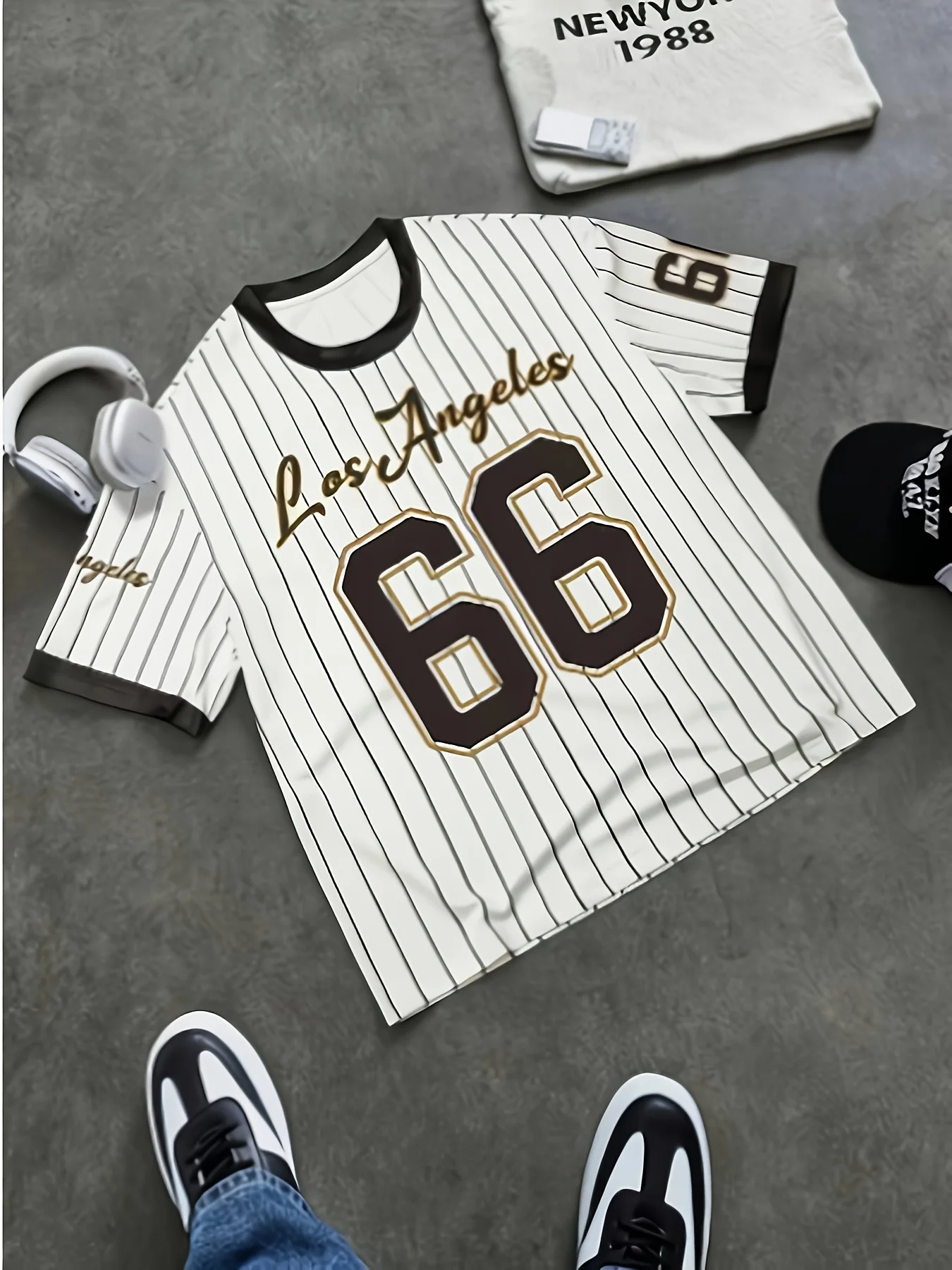 

Men NO.66 Print American Style T-Shirt Man Short Sleeve O- Neck sport Tee Vintage Basketball T-shirt Men Clothes