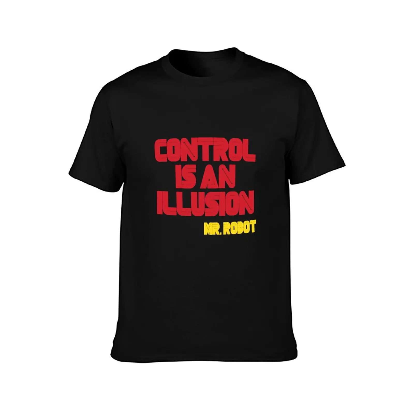 Control is an illusion - Mr Robot T-Shirt graphic tee shirt football t shirt sweat designer shirts compression shirt men