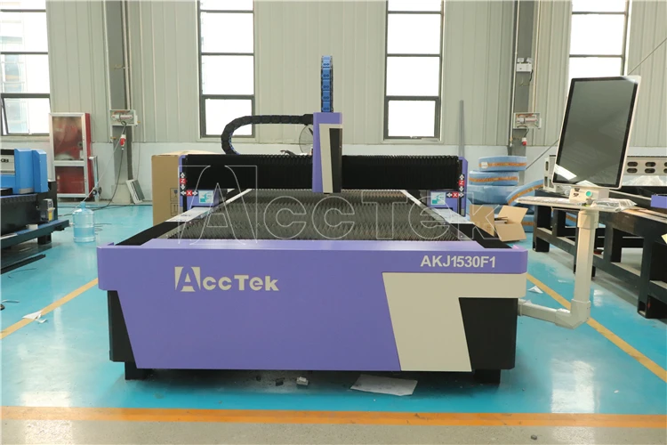 Fiber Laser Cutting Machine AKJ1530F Economic Model 1500W 2000W 3000W Laser Cutter Machine for Stainless Steel Carbon Steel Alum
