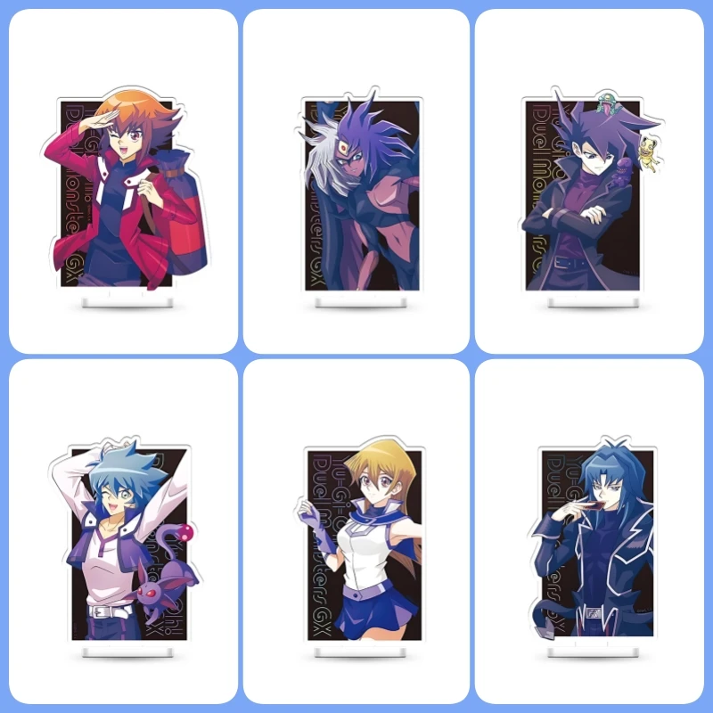 

Anime Yu-Gi-Oh! GX Acrylic mini Stand figure Jaden Yuki/Zane Truesdale/Aster Phoenix Stand Plate Cosplay Prop Decor Gifts
