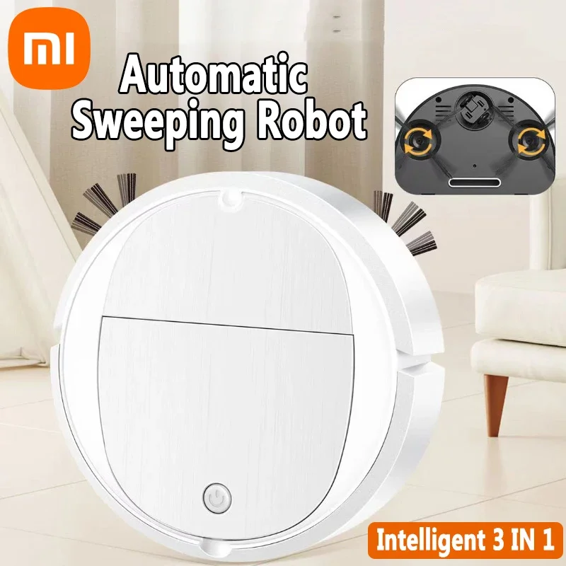 Xiaomi Automatic Sweeping Robot Portable Mini Home Robotic Vacuum Cleaner USB Rechargeable Wet Dry Three-in-one Sweeping Machine