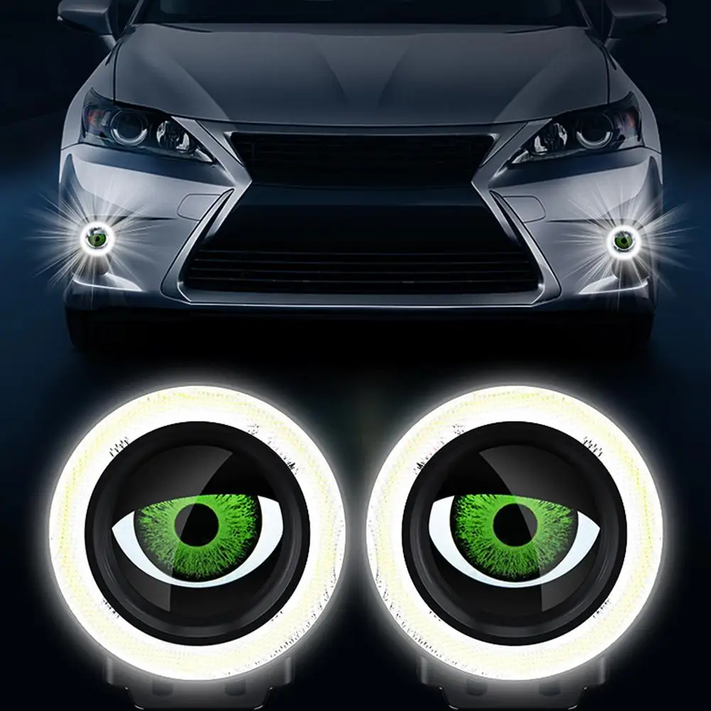 

Motorcycle Decorative Lights 3D Dynamic Devil's Eye LED Light Waterproof Headlight 82 Modes Retrofit Kit For Car Motorcycl G6K4