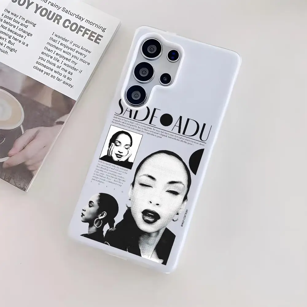 Popular Singer S-Sade Phone Case For Samsung Galaxy S25 S24 S22 S23 Ultra S21 S20 Plus Frosted Jelly Shockproof Soft Cover